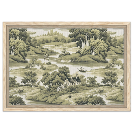 whispers of the countryside vintage scenic wall art print30x45 cm / 12x18″Aluminum Print