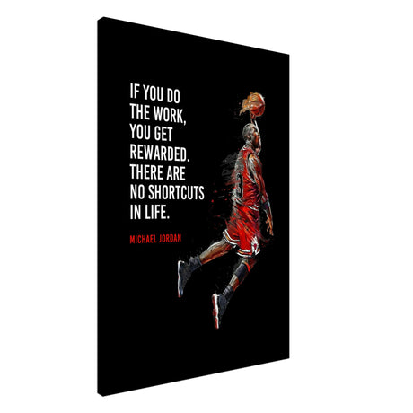 da vinci motivational wall art no shortcuts