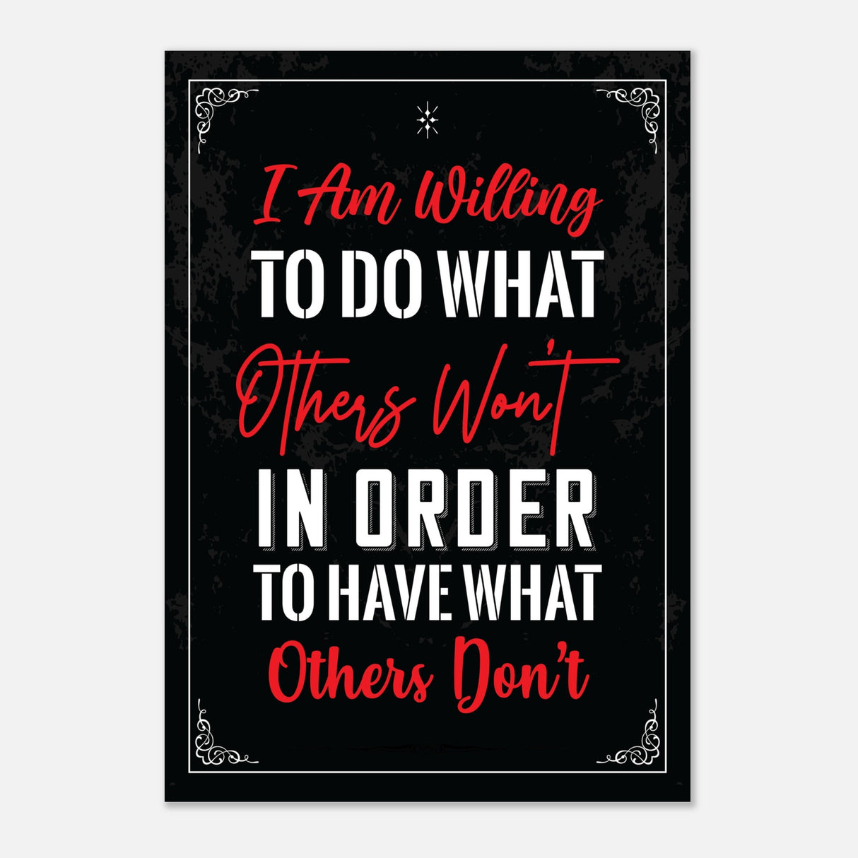 da vinci motivational wall art willing