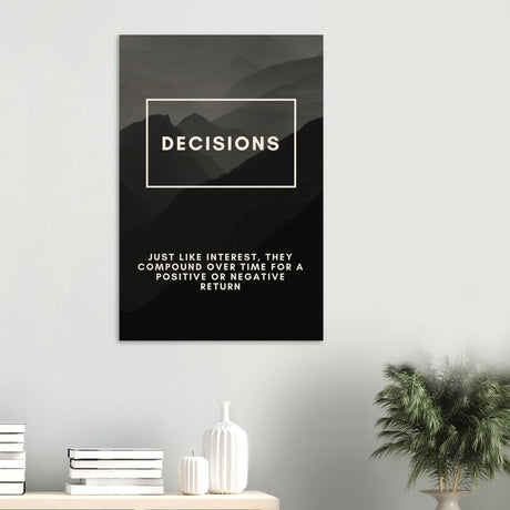 da vinci motivational wall art decisions