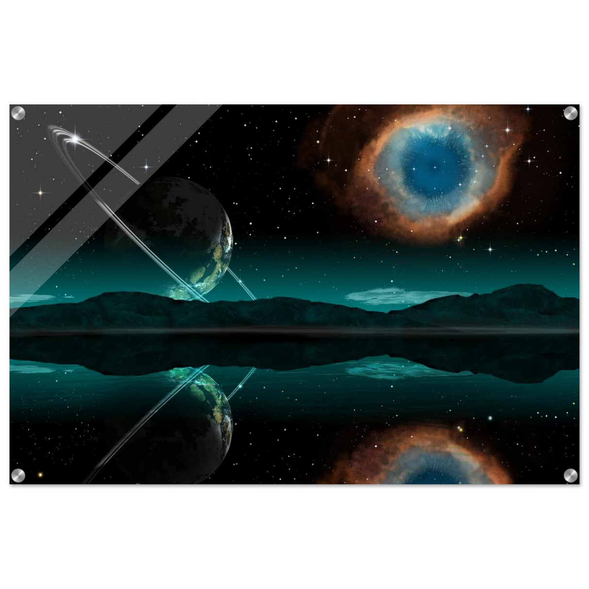 celestial reflections a portal beyond the stars wall art print70x100 cm / 28x40″Fine Art Poster