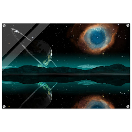 celestial reflections a portal beyond the stars wall art print70x100 cm / 28x40″Fine Art Poster
