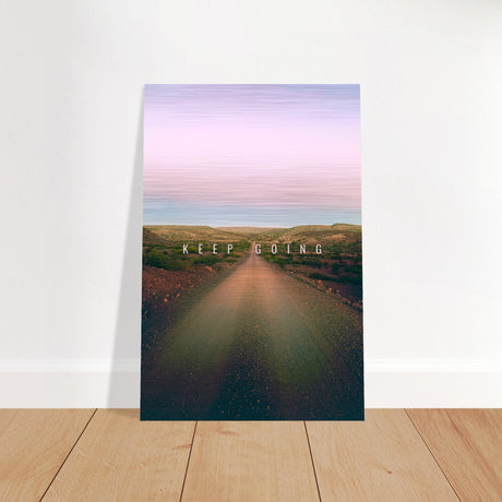 da vinci motivational wall art keep going