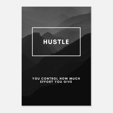  motivational wall art hustle 1