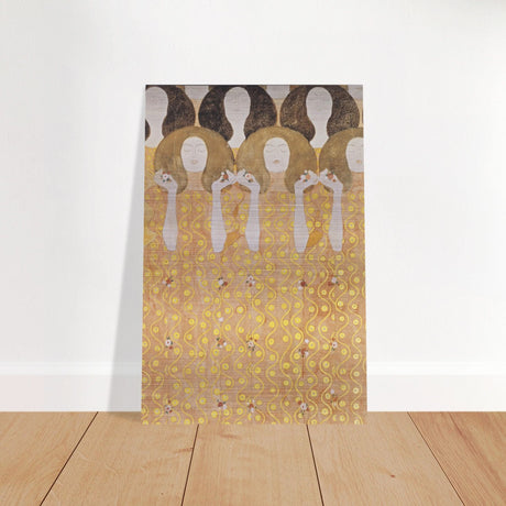 Beethoven's Frieze by Gustav Klimt - Brushed Aluminum Print - 30x45 cm / 12x18″ - 