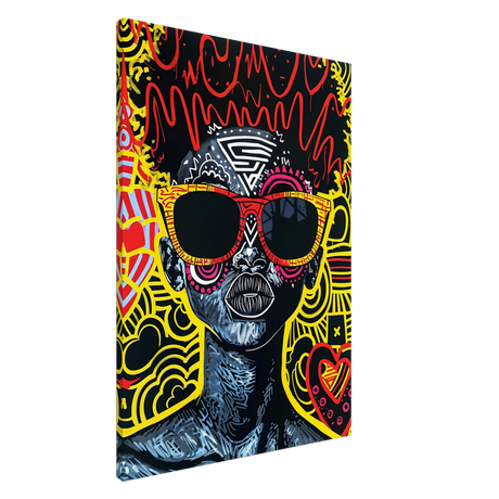 electric royalty afro futurist pop expression wall art print50x75 cm / 20x30″Wood Prints
