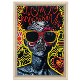 electric royalty afro futurist pop expression wall art print70x100 cm / 28x40″Canvas