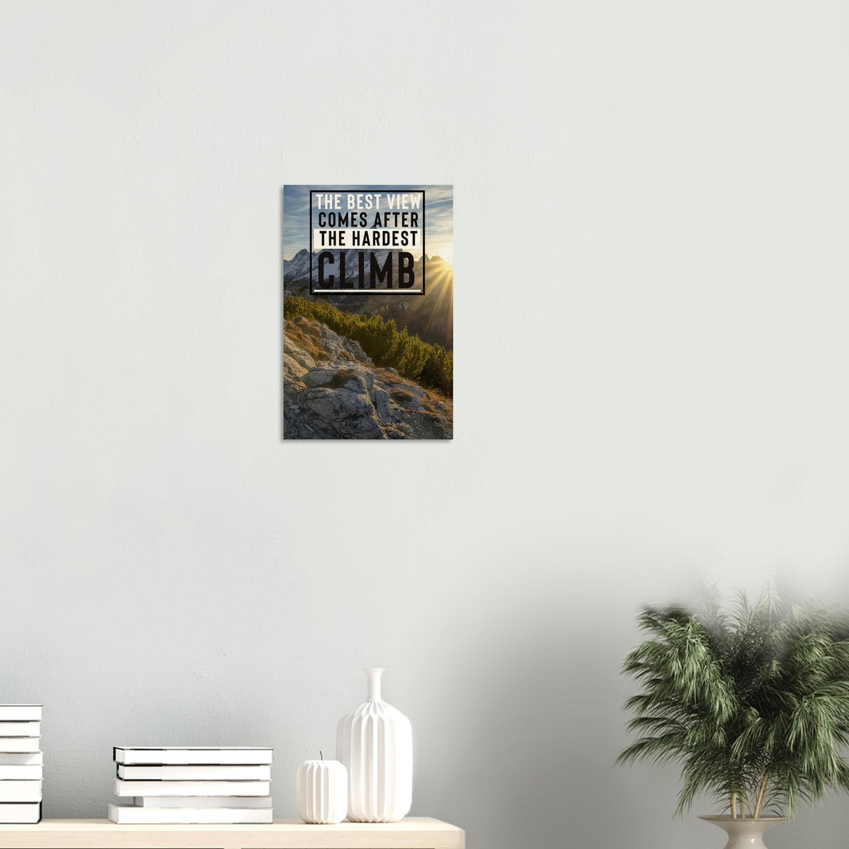da vinci motivational wall art climb