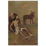 The Good Samaritan by CypriÃ¡n MajernÃ­k â€“ Expressionist Biblical Wall Art PrintFramed Canvas30x40 cm / 12x16â€³