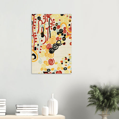 textile sample by gustav klimt
