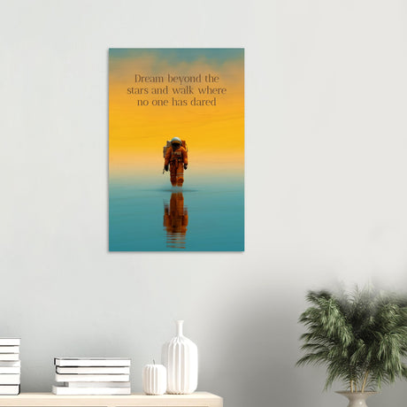 da vinci motivational wall art dare
