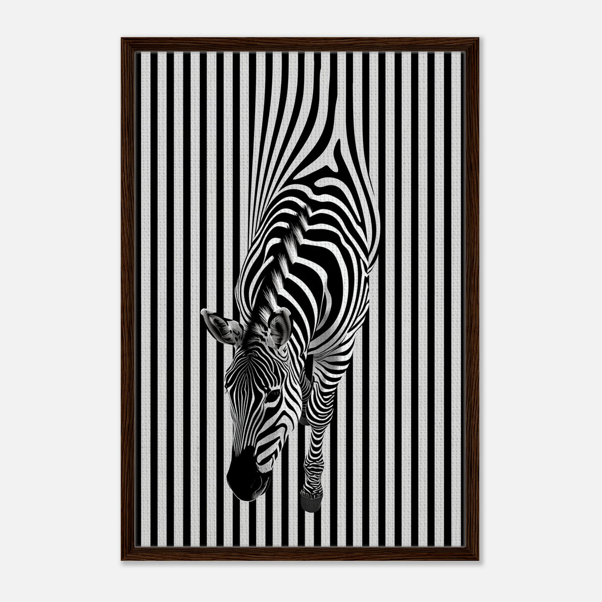  minimalist wall art wildlife zebra