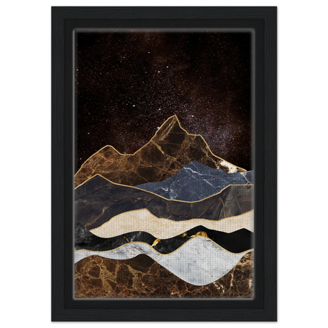 celestial ridges marbled mountain majesty wall art print50x75 cm / 20x30″Canvas