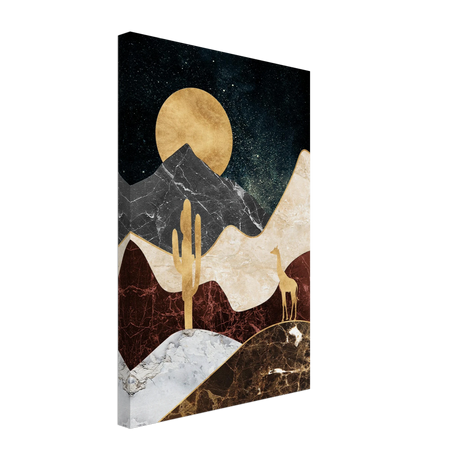 golden horizon safari abstract wilderness in luxe texture wall art print20x30 cm / 8x12″Canvas
