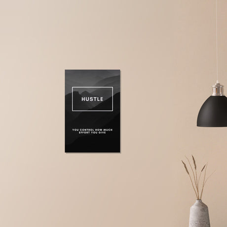  motivational wall art hustle 1