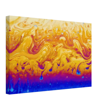 Lava Dreamscape â€“ Fluid Abstract Wall Art PrintFramed Canvas30x45 cm / 12x18â€³