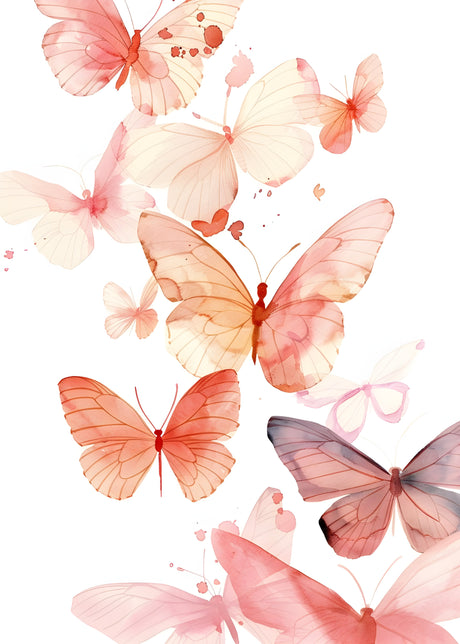 blue breeze wings v02 watercolor butterfly elegance wall art print 6 design optionsDesign Option 130x45 cm / 12x18"