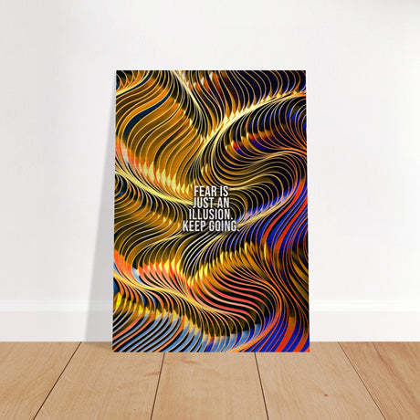da vinci motivational wall art illusion