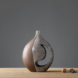 Sweeping Silver Resin Vase – Modern Abstract Floor & Table Décor