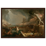 the course of empire destruction by thomas cole classic historical art print70x100 cm / 28x40″Wood Prints