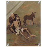 The Good Samaritan by CypriÃ¡n MajernÃ­k â€“ Expressionist Biblical Wall Art PrintAcrylic Print70x100 cm / 28x40â€³