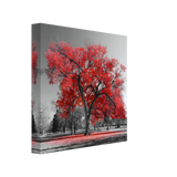 crimson crown monochrome autumn elegance wall art print40x40 cm / 16x16″Canvas