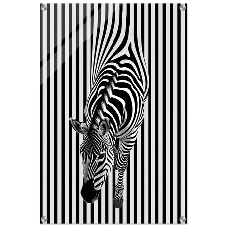  minimalist wall art wildlife zebra