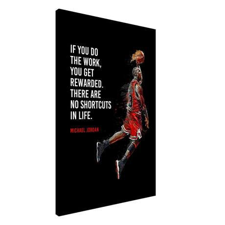 da vinci motivational wall art no shortcuts
