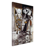 woman surrounded by her children by pablo picasso 1950