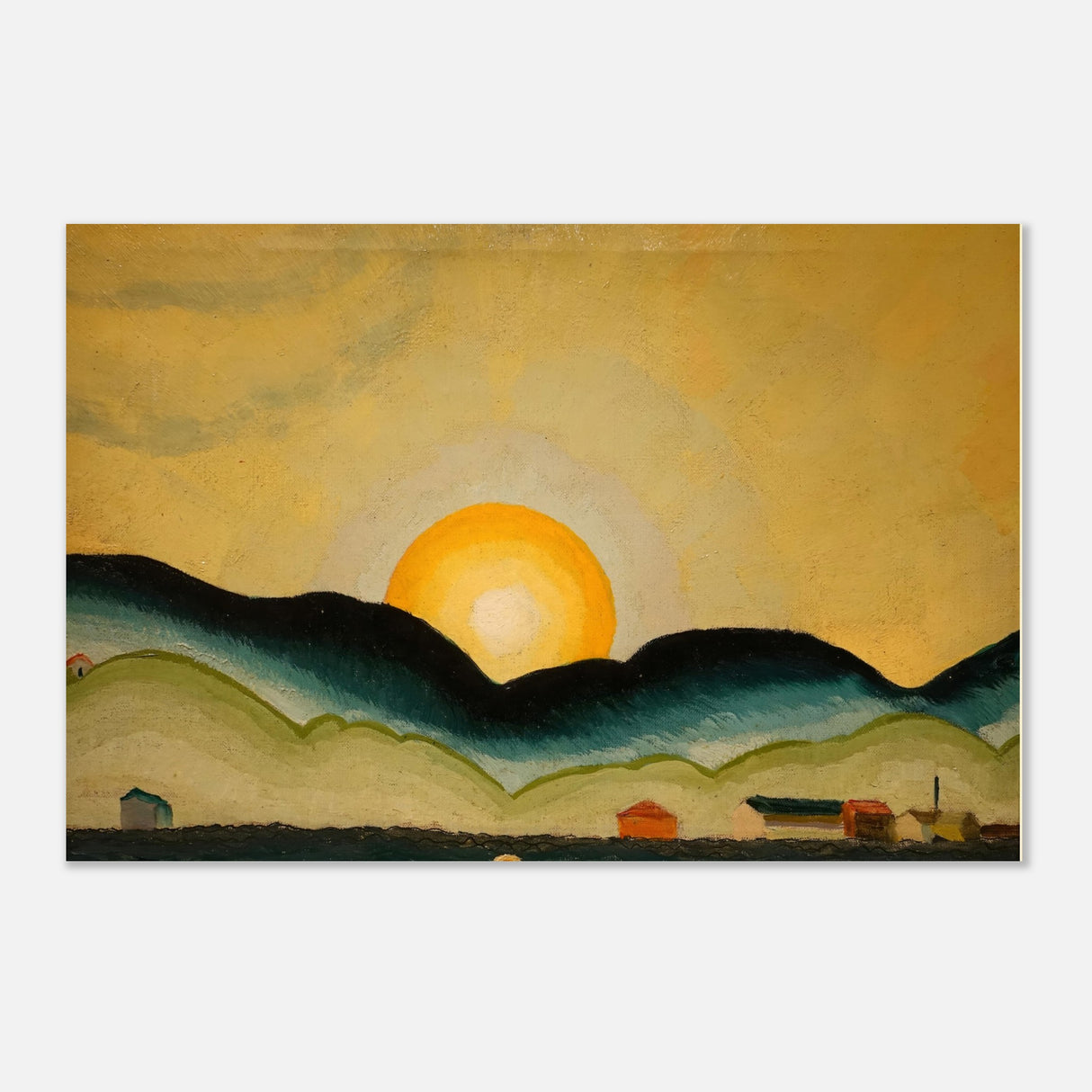 sunrise north harbor by arthur dove