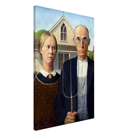 American Gothic by Grant Wood â€“ Iconic American Regionalism Art PrintAcrylic Print20x30 cm / 8x12â€³