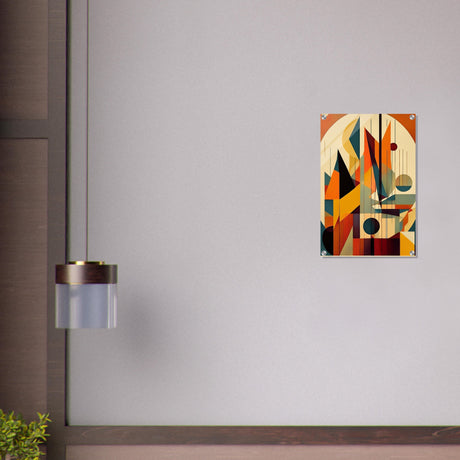 da vinci geometric cubism modern wall art