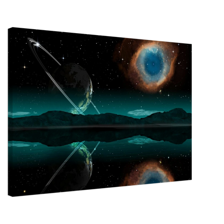 celestial reflections a portal beyond the stars wall art print60x90 cm / 24x36″Aluminum Print