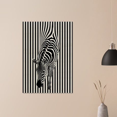  minimalist wall art wildlife zebra