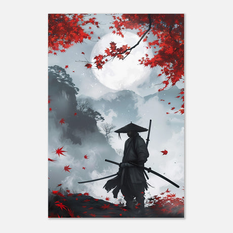  pop art wall art print japanese samurai 1