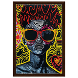 electric royalty afro futurist pop expression wall art print20x30 cm / 8x12″Framed Canvas