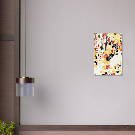 textile sample by gustav klimt