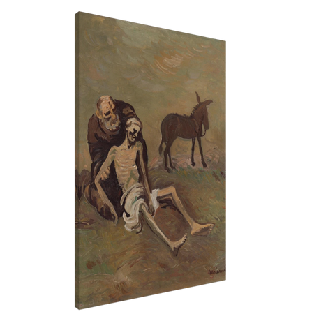 The Good Samaritan by CypriÃ¡n MajernÃ­k â€“ Expressionist Biblical Wall Art PrintAluminum Print30x40 cm / 12x16â€³