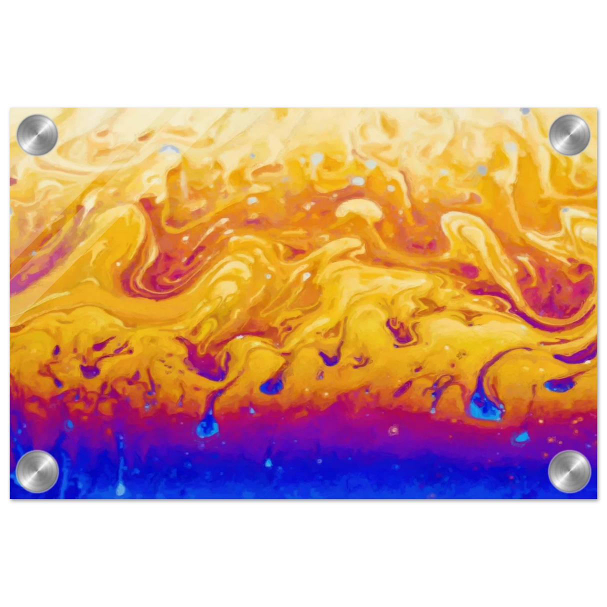 Lava Dreamscape â€“ Fluid Abstract Wall Art PrintCanvas20x30 cm / 8x12â€³