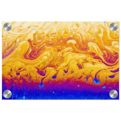 Lava Dreamscape â€“ Fluid Abstract Wall Art PrintCanvas20x30 cm / 8x12â€³