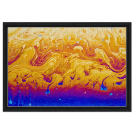 Lava Dreamscape â€“ Fluid Abstract Wall Art PrintFramed Canvas20x30 cm / 8x12â€³