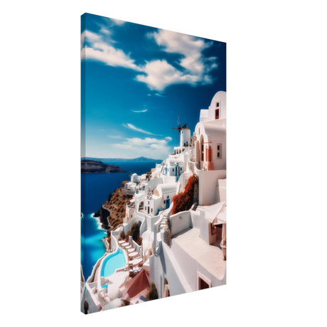 santorini serenity dreamy greek island wall art print50x75 cm / 20x30″Acrylic Print