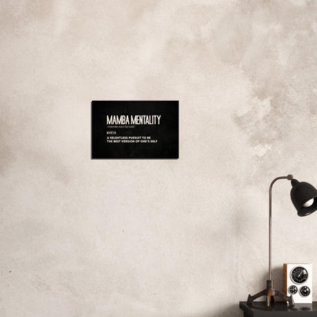  motivational wall art mamba mentality