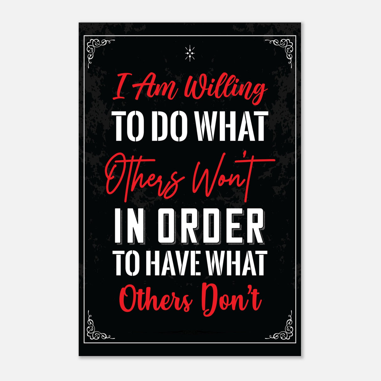 da vinci motivational wall art willing