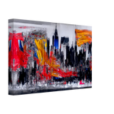 Urban Inferno â€“ Abstract Cityscape Wall Art PrintWood Prints20x30 cm / 8x12â€³