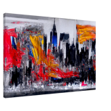 Urban Inferno â€“ Abstract Cityscape Wall Art PrintAcrylic Print20x30 cm / 8x12â€³
