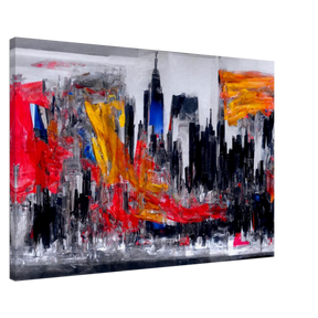 Urban Inferno â€“ Abstract Cityscape Wall Art PrintAcrylic Print20x30 cm / 8x12â€³