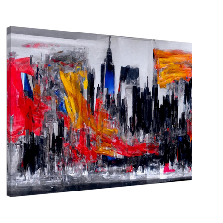 Urban Inferno â€“ Abstract Cityscape Wall Art PrintAcrylic Print20x30 cm / 8x12â€³