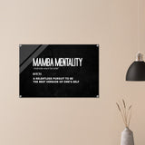  motivational wall art mamba mentality