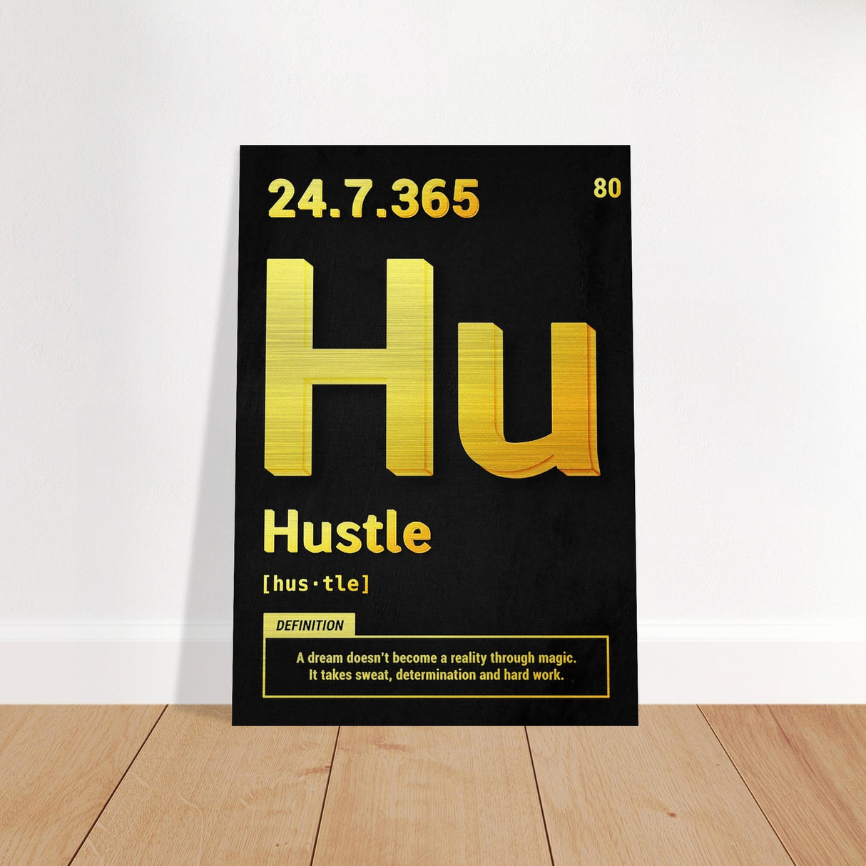 da vinci motivational wall art hustle